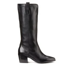 Ikks Bottes Hautes Talon Moyen Cuir Lisse