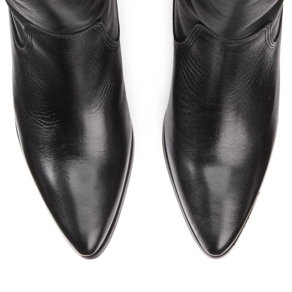 Ikks Bottes Hautes Talon Moyen Cuir Lisse 5 Ikks Bottes Hautes Talon Moyen Cuir Lisse – Image 3