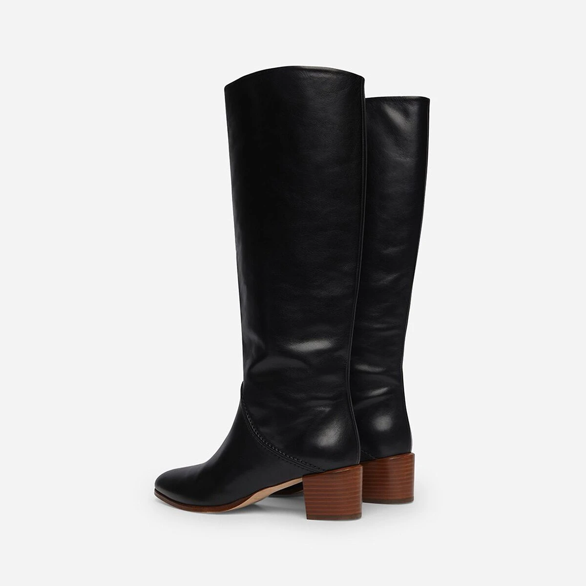 Vanessa Bruno Bottes En Cuir Lisse Talon Large 5 Vanessa Bruno Bottes En Cuir Lisse Talon Large – Image 3