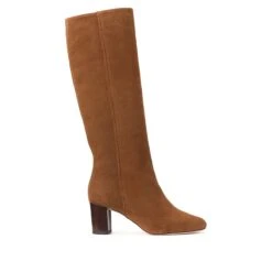 Bottes En Cuir Talon Large YUCAI