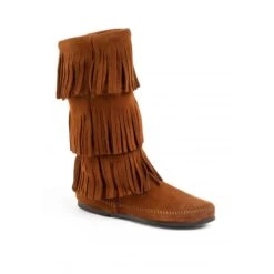 Minnetonka Bottes En Cuir Et Daim 3-LAYER FRINGE -Regatta Magasin 8e0eb4da146264e26d848cadfe2ca604