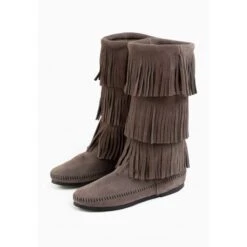 Minnetonka Bottes En Cuir Et Daim 3-LAYER FRINGE -Regatta Magasin c4764746929597d4e8f9327144a57a94