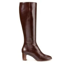 Bottes En Cuir à Talon N°291