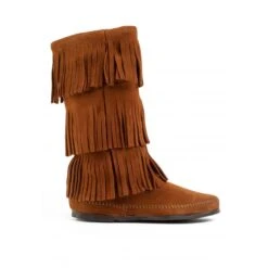 Minnetonka Bottes En Cuir Et Daim 3-LAYER FRINGE -Regatta Magasin d204d05d3da80754409d2bda38928b10