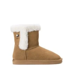 Bottes En Cuir Fourrées