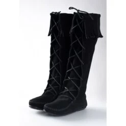 Minnetonka Bottes En Cuir Et Daim FRONT LACE -Regatta Magasin f0e98619ed68df616154f83cf2b77264