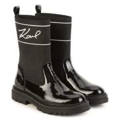 Karl Lagerfeld Kids Bottes Hautes élastiquées