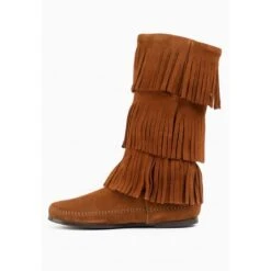 Minnetonka Bottes En Cuir Et Daim 3-LAYER FRINGE -Regatta Magasin f74b6c552a65085efc0729af92a51222